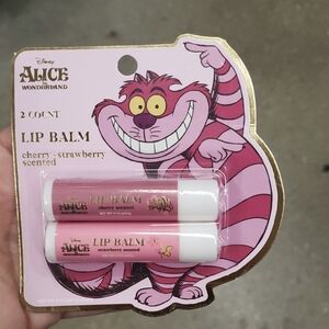 Disney Alice in Wonderland Pink and White Lip Balm Duo